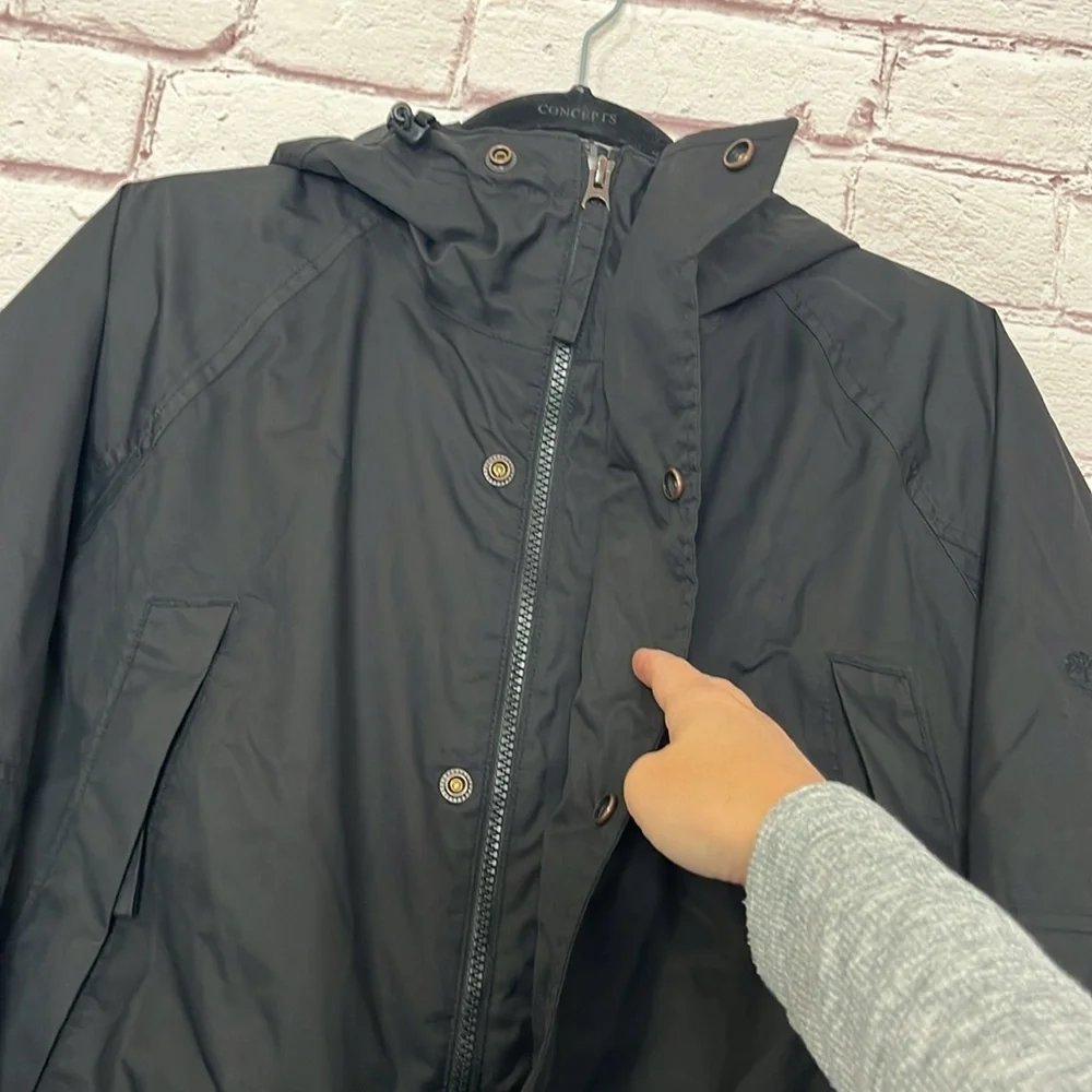 Timberland Waterproof Hooded Jacket Black Medium EUC